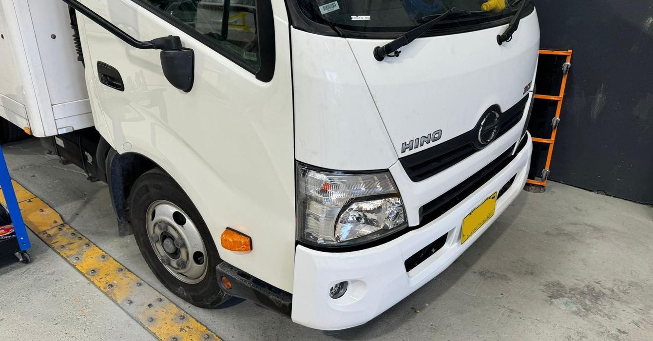 Hino truck front repaired at Platinum Paint & Panel, fleet and commercial smash repairs Sydney