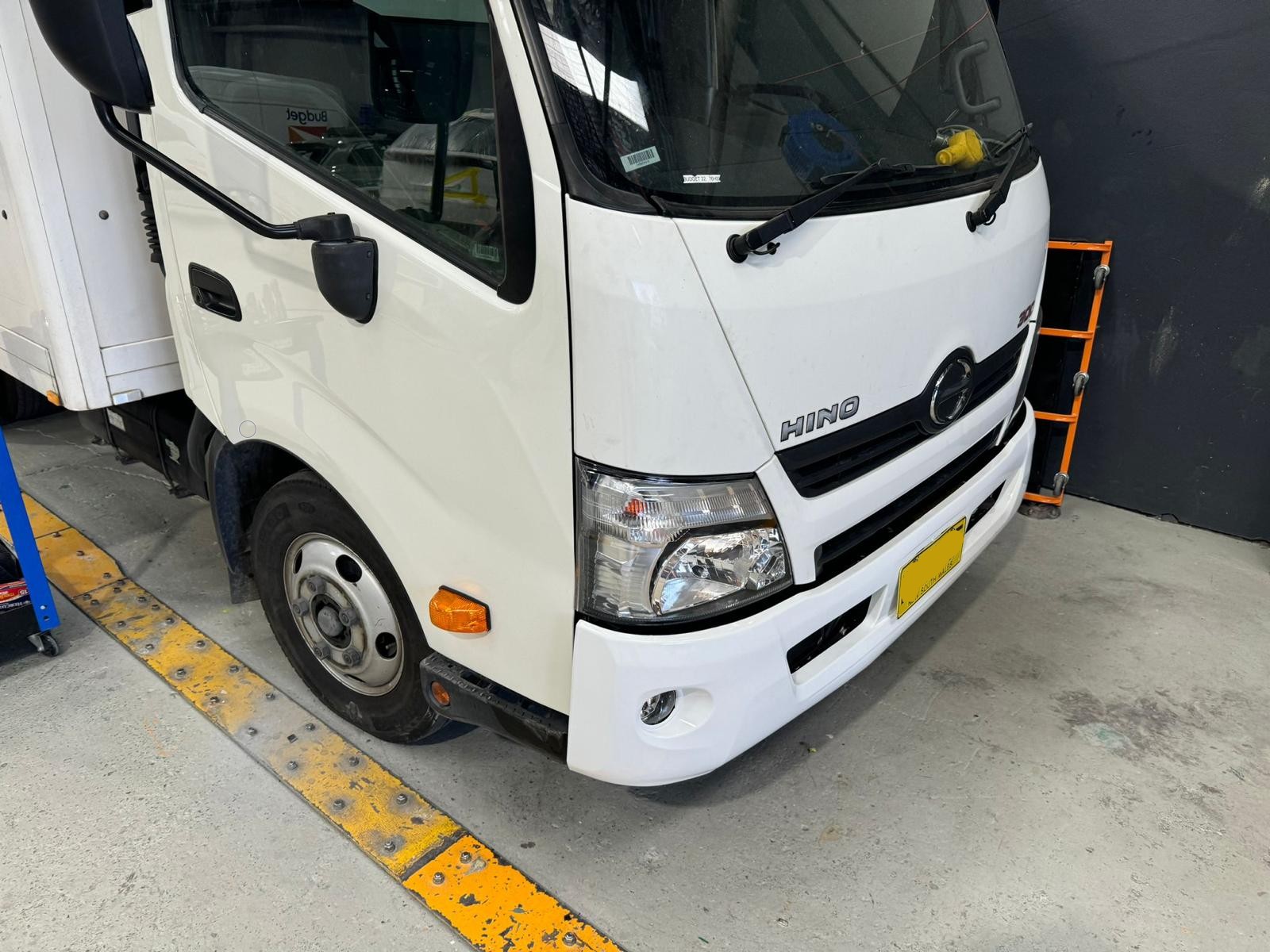 Hino truck front repaired at Platinum Paint & Panel — fleet and commercial smash repairs Sydney