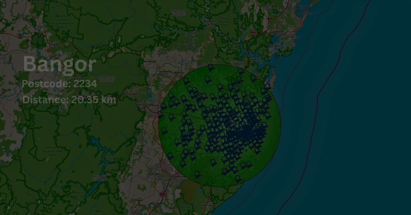 Panel Beating and other area we serve on map