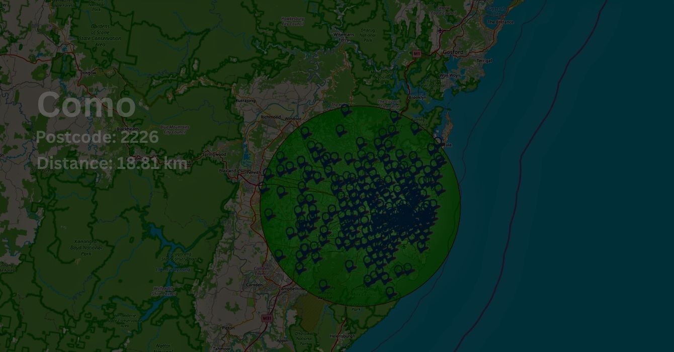 Panel Beating and other area we serve on map