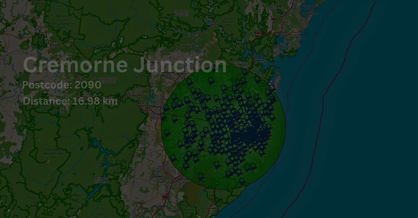 Panel Beating and other area we serve on map