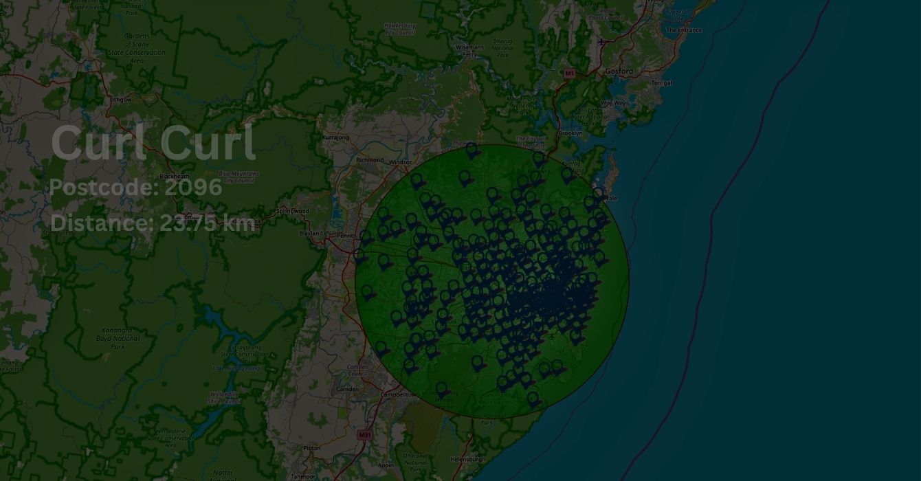Panel Beating and other area we serve on map