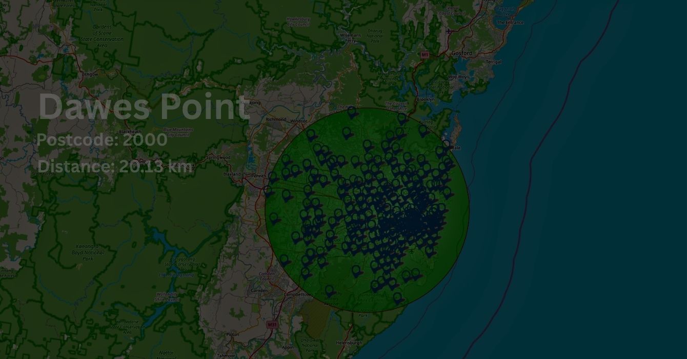 Panel Beating and other area we serve on map