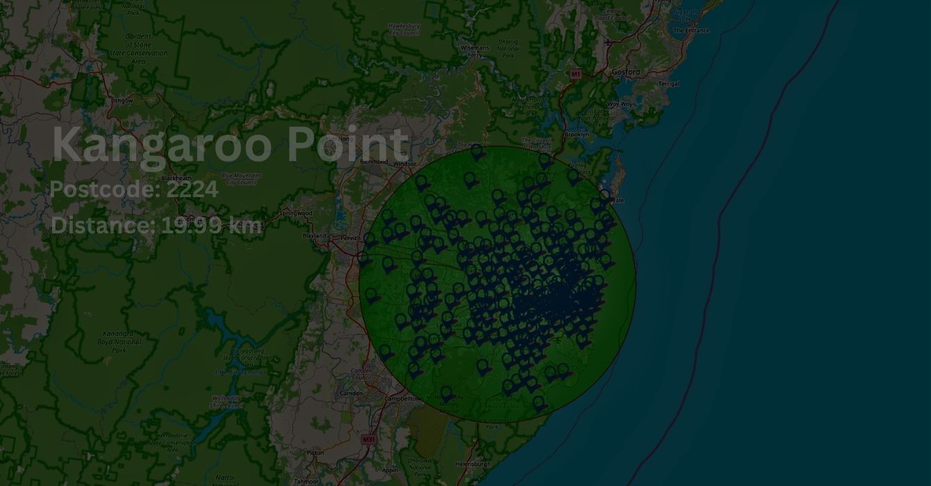 Panel Beating and other area we serve on map