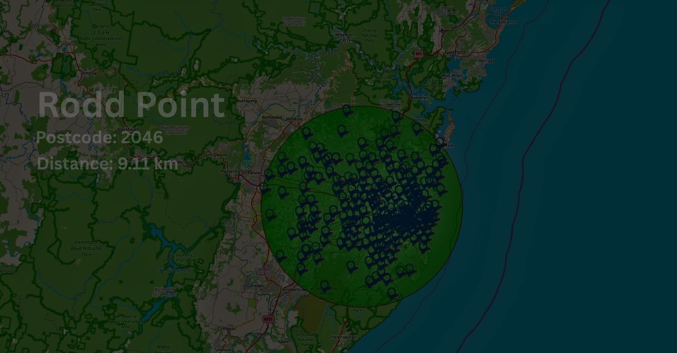 Panel Beating and other area we serve on map