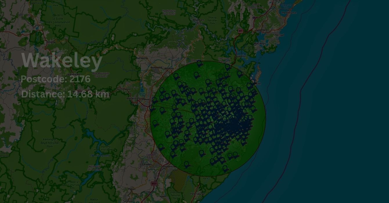 Panel Beating and other area we serve on map