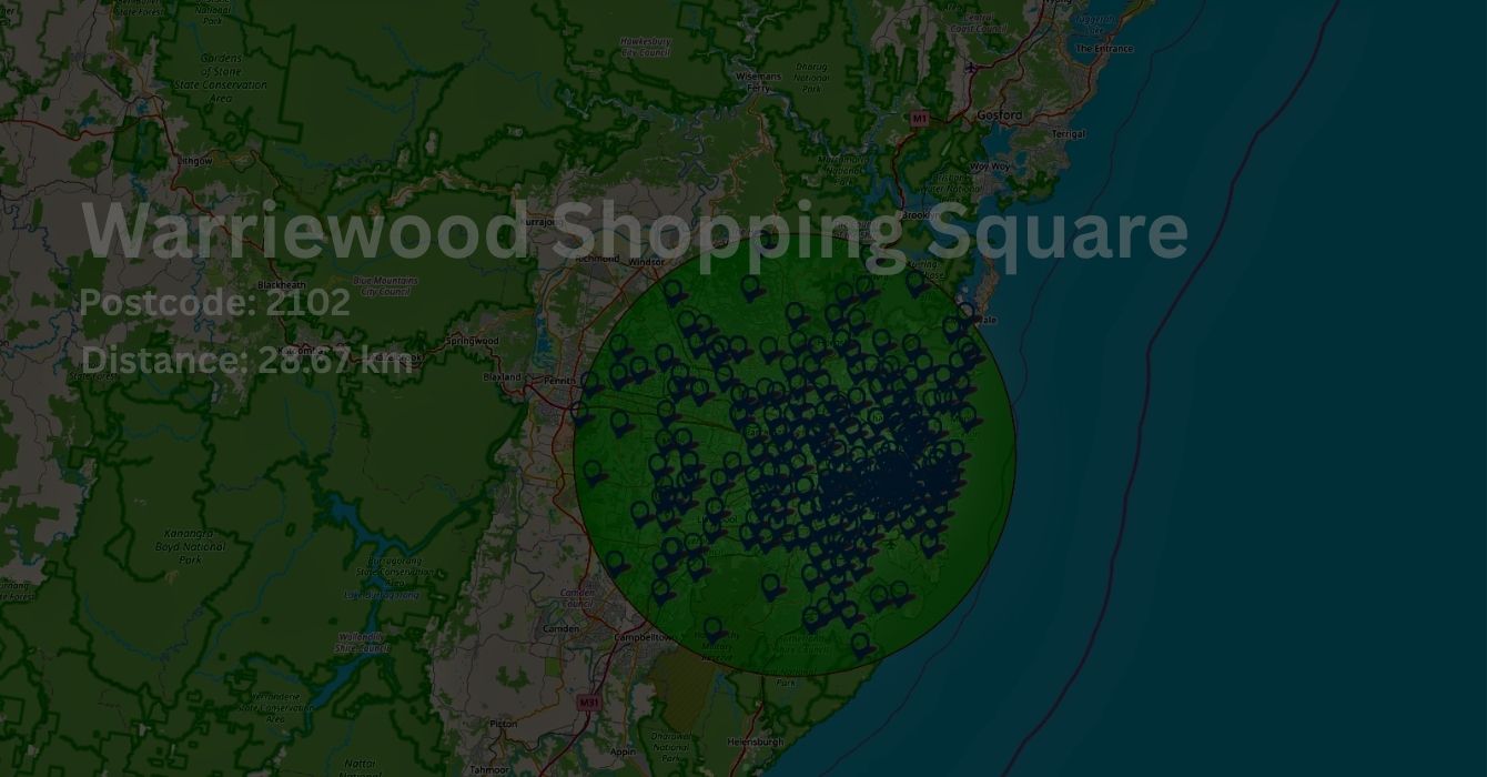Panel Beating and other area we serve on map
