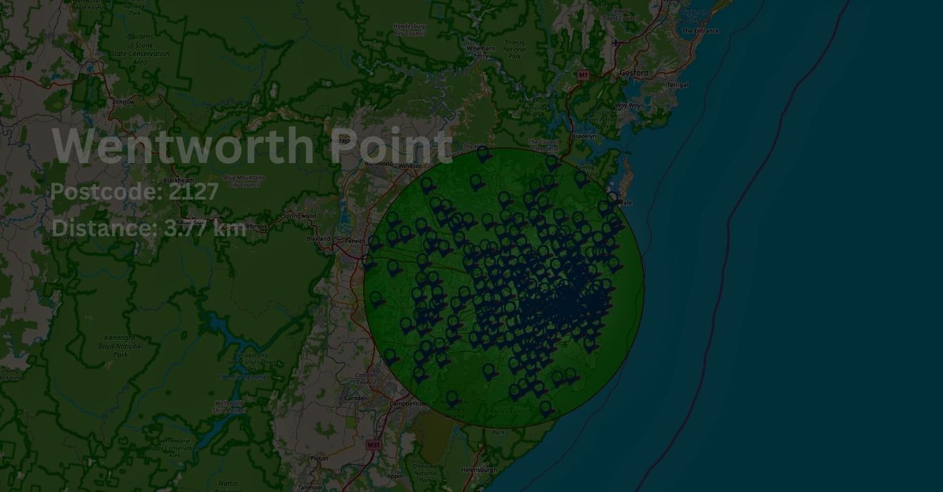 Panel Beating and other area we serve on map